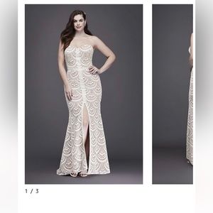 Brand new never altered wedding dress size 22W still with tags and in box!